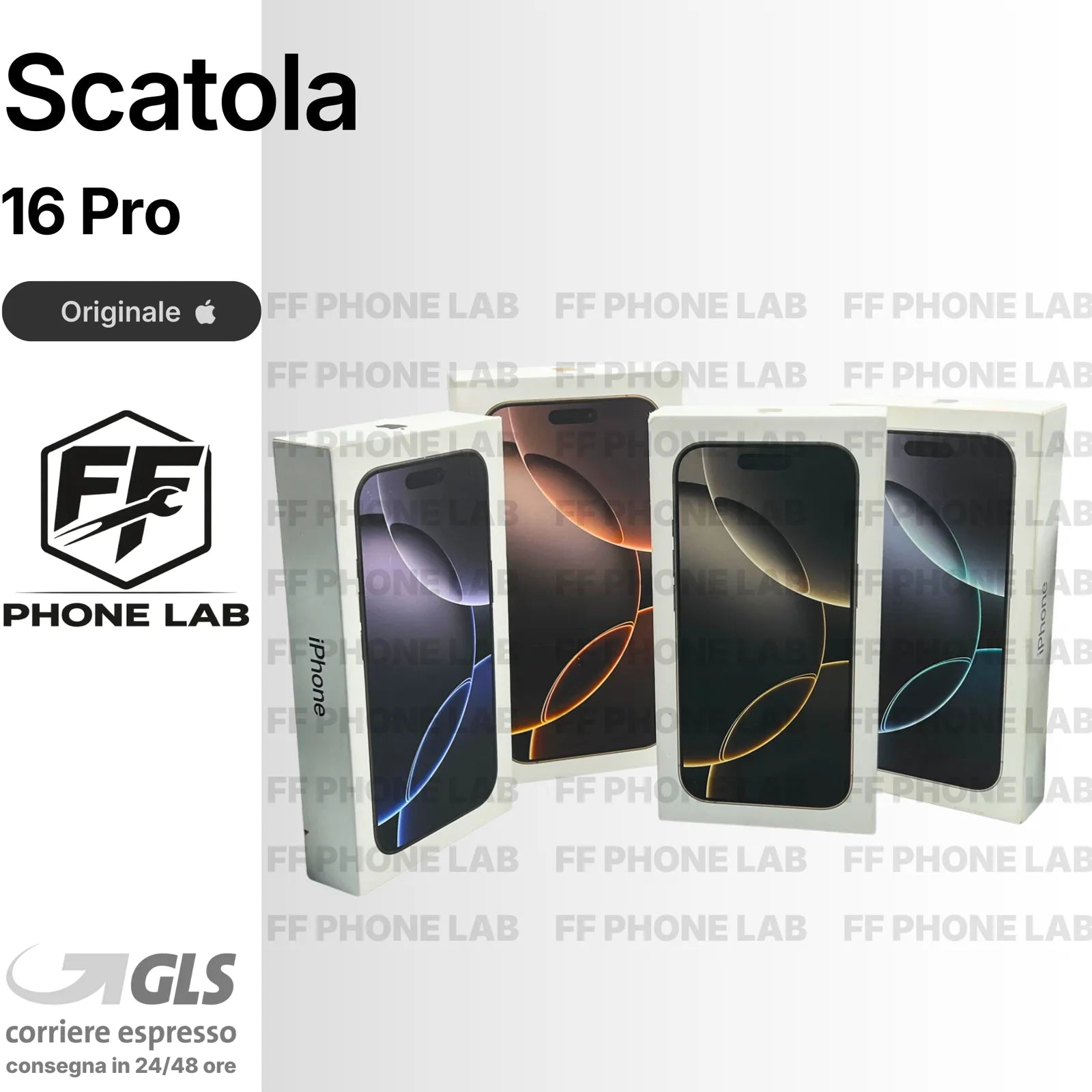 SCATOLA ORIGINALE APPLE IPHONE 16 PRO A3293 VUOTA BOX