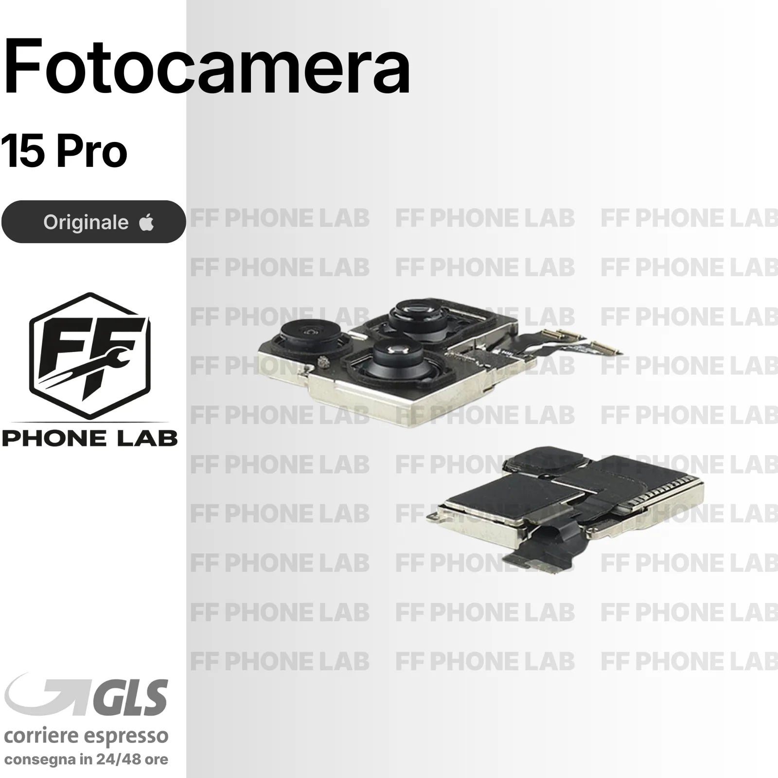 FOTOCAMERA POSTERIORE ORIGINALE APPLE IPHONE 15 PRO PULLED BACK CAMERA RICAMBIO