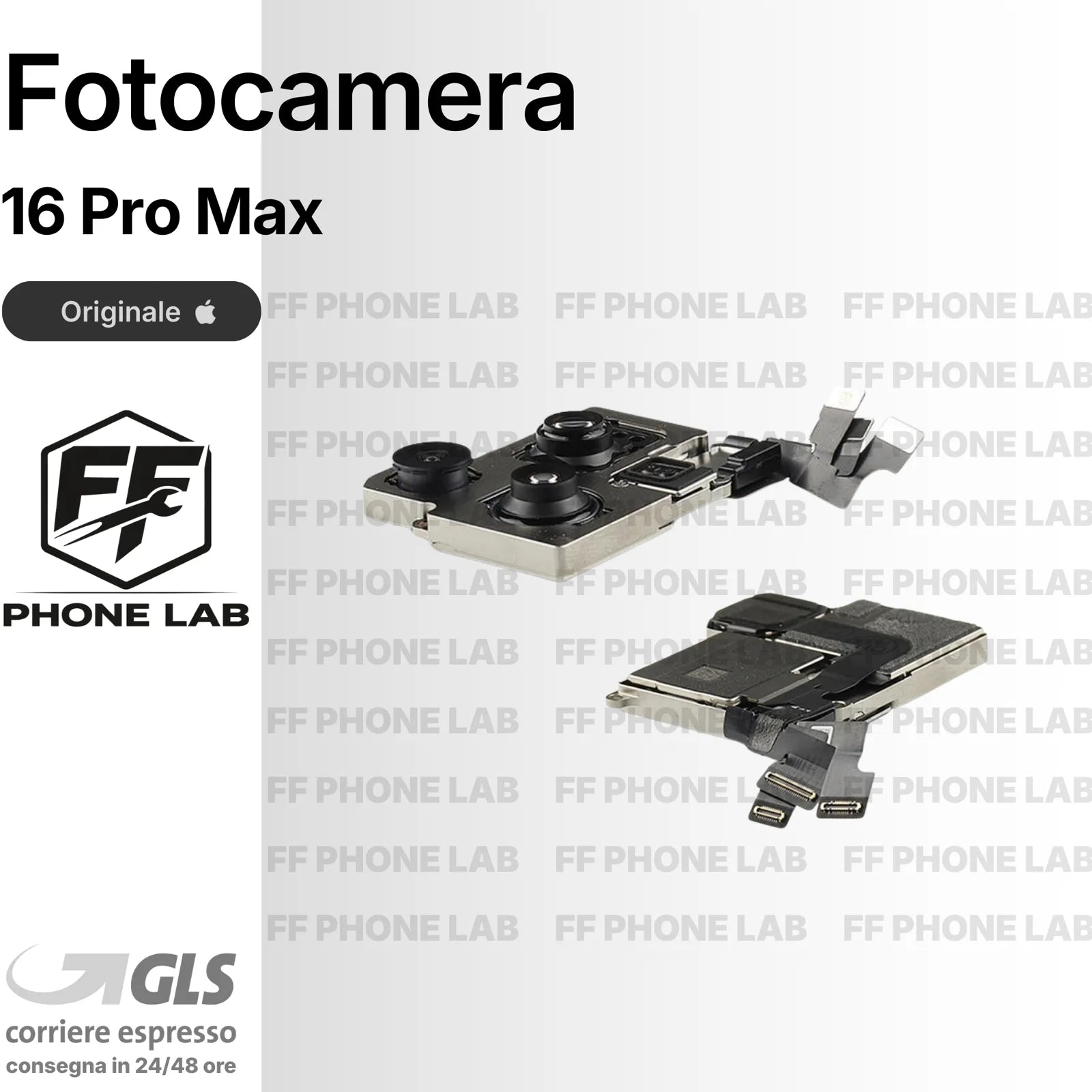 FOTOCAMERA POSTERIORE ORIGINALE APPLE IPHONE 16 PRO MAX PULLED BACK CAMERA