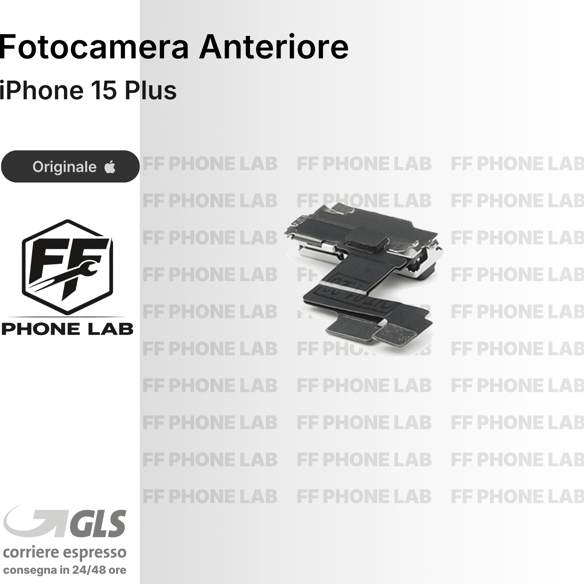 FOTOCAMERA ANTERIORE APPLE IPHONE 15 PLUS PULLED SENZA FACE ID RICAMBIO