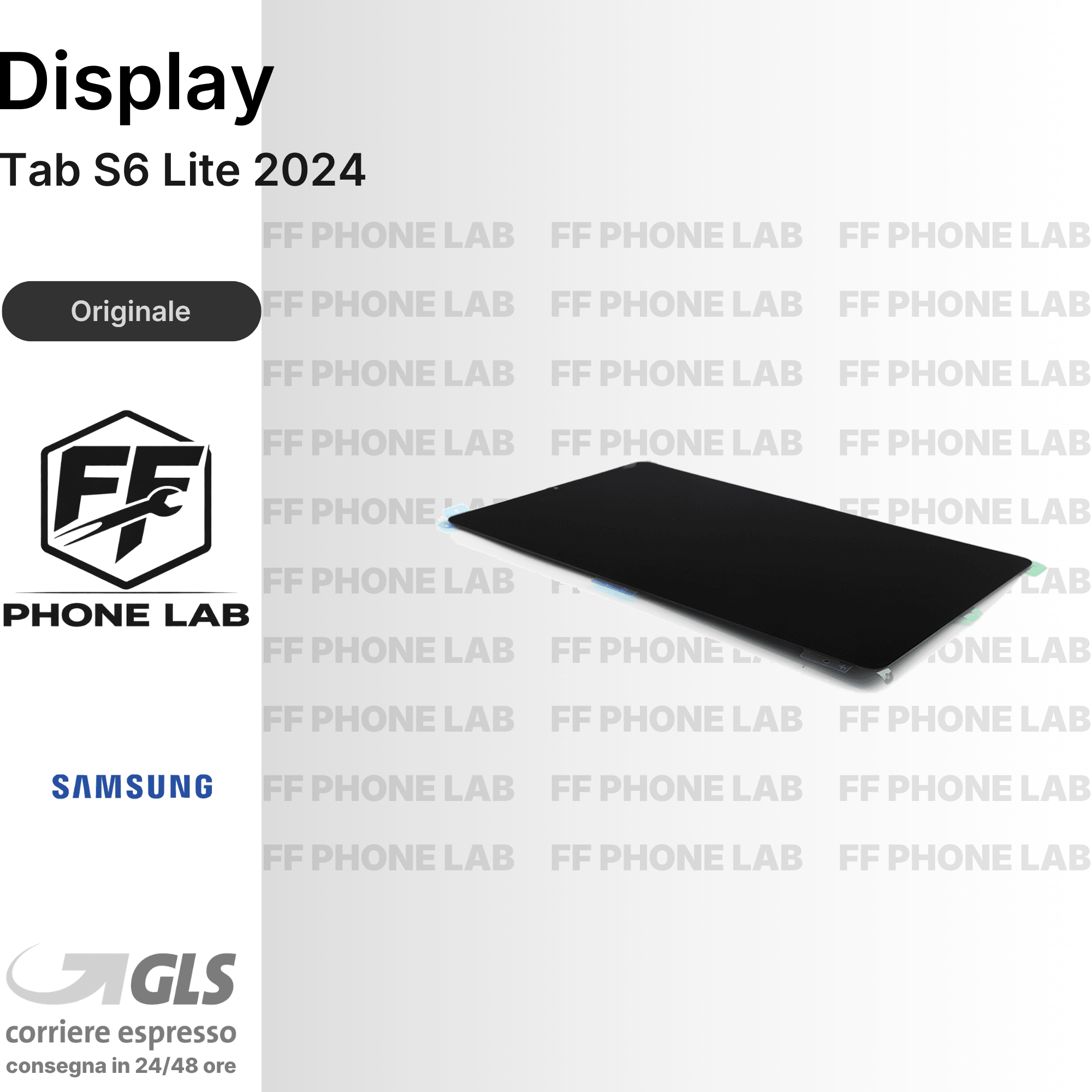 DISPLAY OLED SAMSUNG GALAXY TAB S6 LITE 2024 SCHERMO COMPLETO CON FRAME RICAMBIO