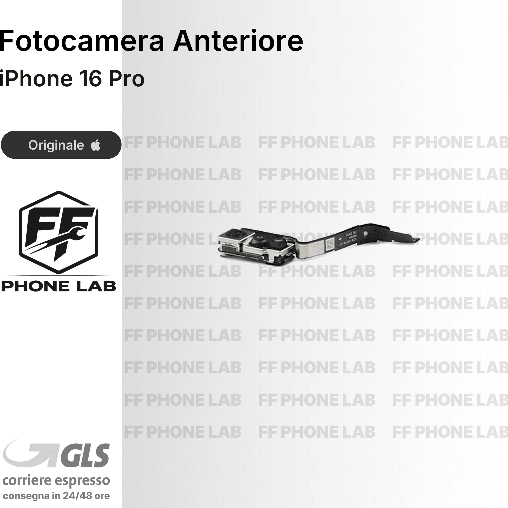 FOTOCAMERA ANTERIORE APPLE IPHONE 16 PRO PULLED SENZA FACE ID RICAMBIO