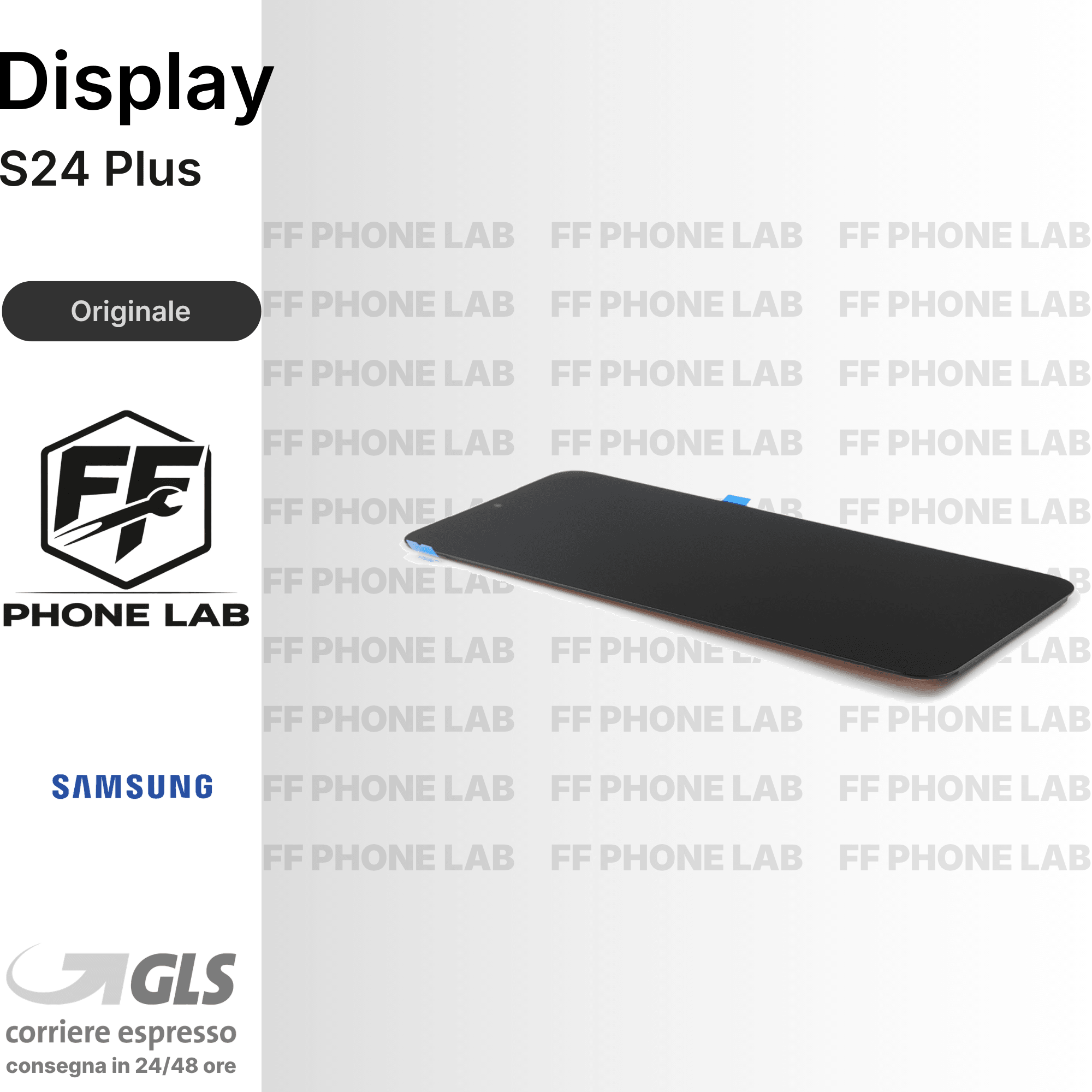 DISPLAY OLED SAMSUNG GALAXY S24 PLUS SM-S926 SCHERMO COMPLETO CON FRAME RICAMBIO