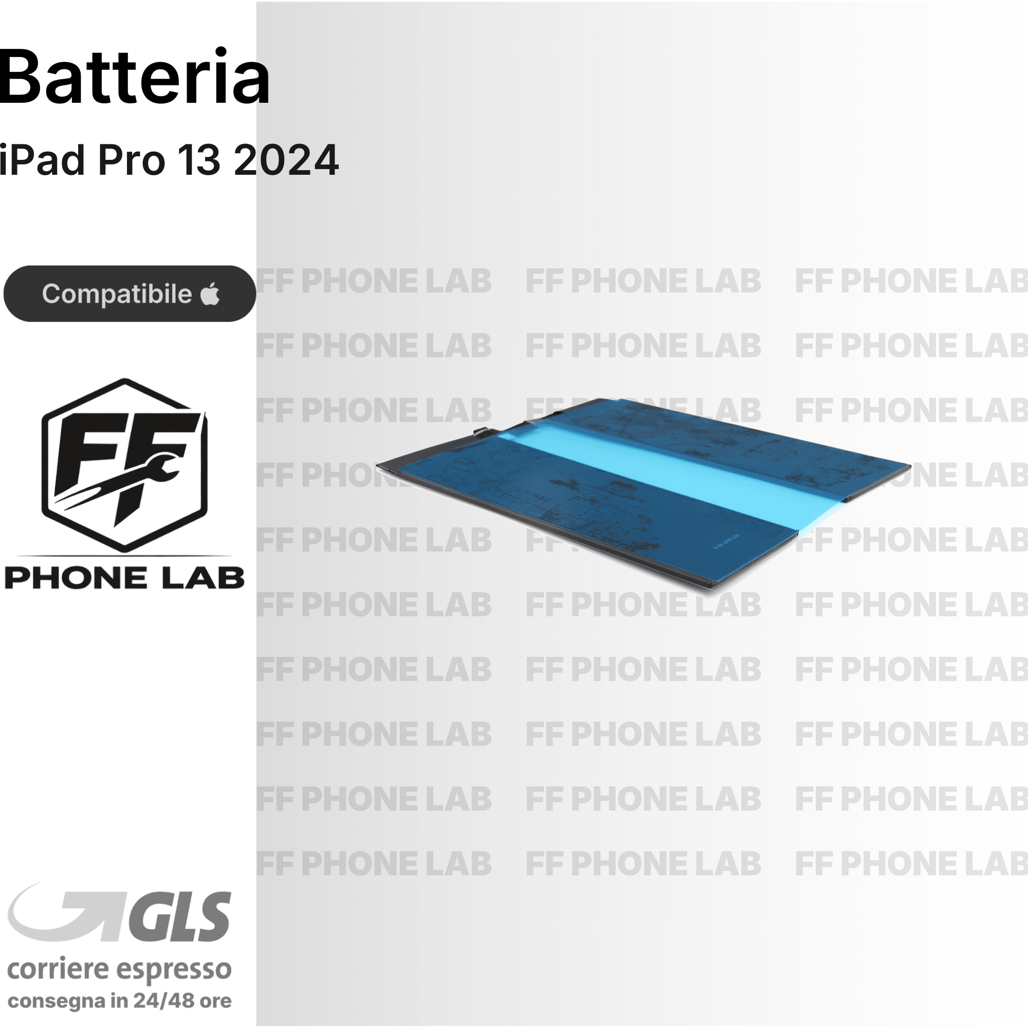 BATTERIA APPLE IPAD PRO 13 2024 RICAMBIO PILA ACCUMULATORE ALTA CAPACITA TESTATA