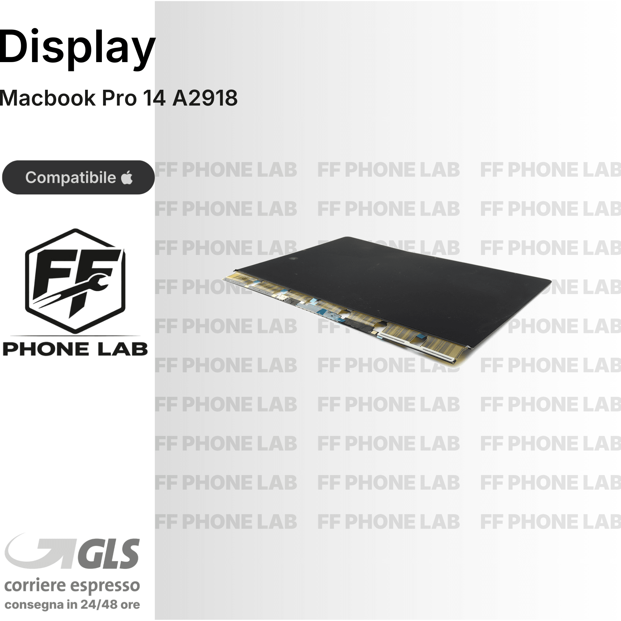 DISPLAY MACBOOK PRO 14 A2918 RICAMBIO SCHERMO LCD RETINA SCREEN PER RIPARAZIONE