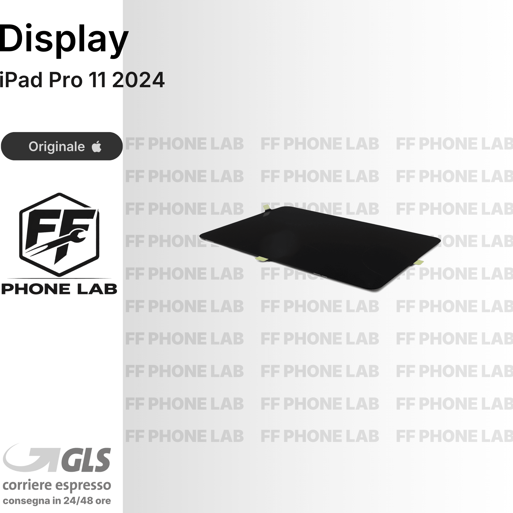 DISPLAY APPLE IPAD PRO 11 2024 RICAMBIO SCHERMO LCD TOUCH VETRO SCREEN NUOVO