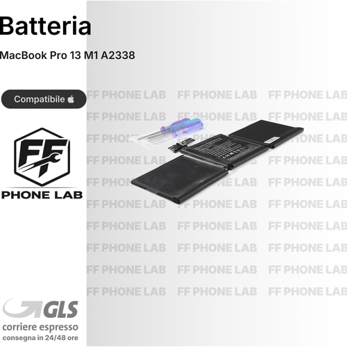 BATTERIA MACBOOK PRO 13 M1 A2338 RICAMBIO PILA ACCUMULATORE ALTA CAPACITA NUOVA