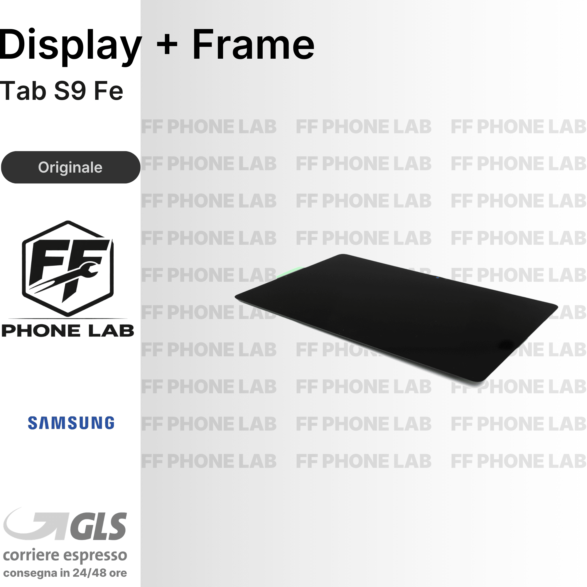 DISPLAY OLED SAMSUNG GALAXY TAB S9 FE SM-X510 SCHERMO COMPLETO CON FRAME LCD
