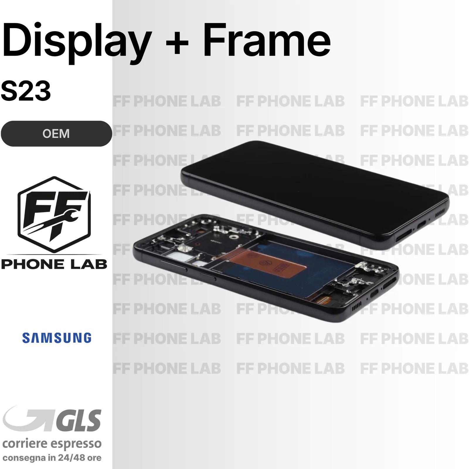 DISPLAY LCD TOUCH INCELL + FRAME COMPATIBILE PER SAMSUNG GALAXY S23 SM-S911