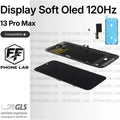 DISPLAY APPLE IPHONE 13 PRO MAX SOFT OLED 120HZ PARI ORIGINALE SCHERMO + ADESIVO