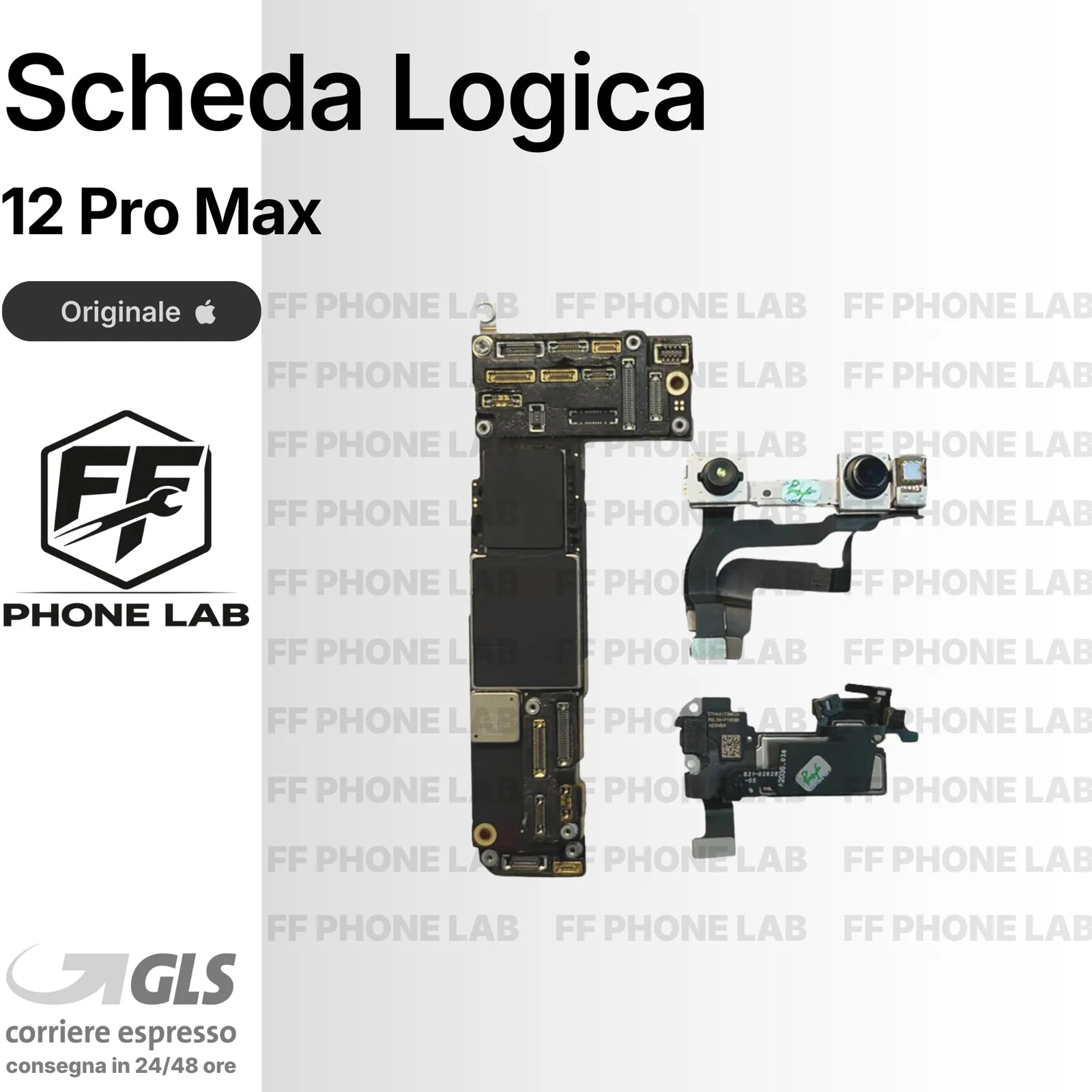 SCHEDA LOGICA APPLE IPHONE 12 PRO MAX 256GB + FACE ID MOTHERBOARD NO ICLOUD