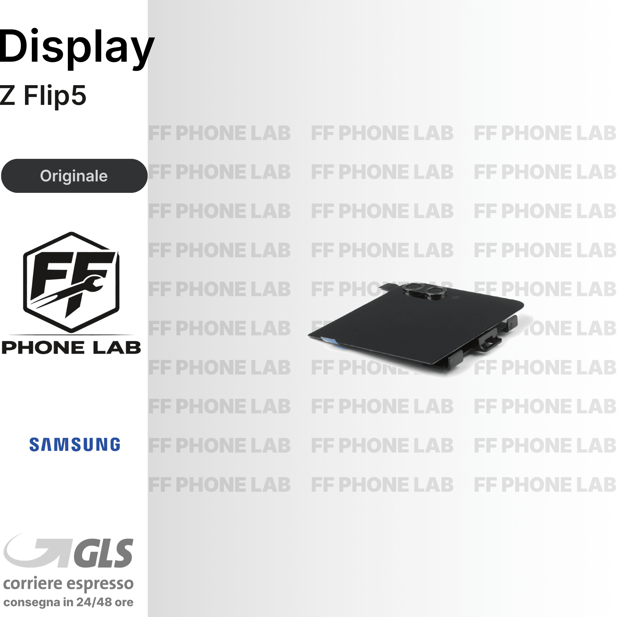 DISPLAY OLED SAMSUNG GALAXY Z FLIP5 SCHERMO COMPLETO CON FRAME SERVICE PACK