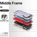 SCOCCA CENTRALE ORIGINALE APPLE IPHONE 14 PLUS MIDDLE FRAME TELAIO PULLED