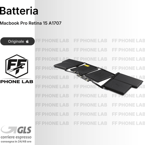 BATTERIA APPLE MACBOOK PRO RETINA 15 A1707