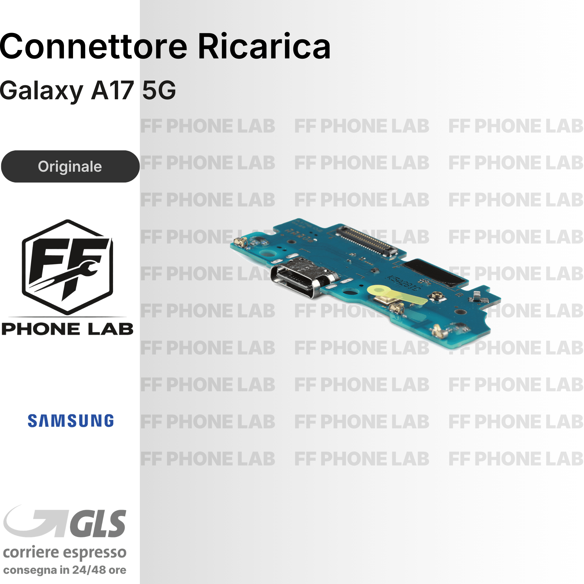 CONNETTORE RICARICA SAMSUNG GALAXY A17 RICAMBIO PORTA DOCK FLAT PER RIPARAZIONE