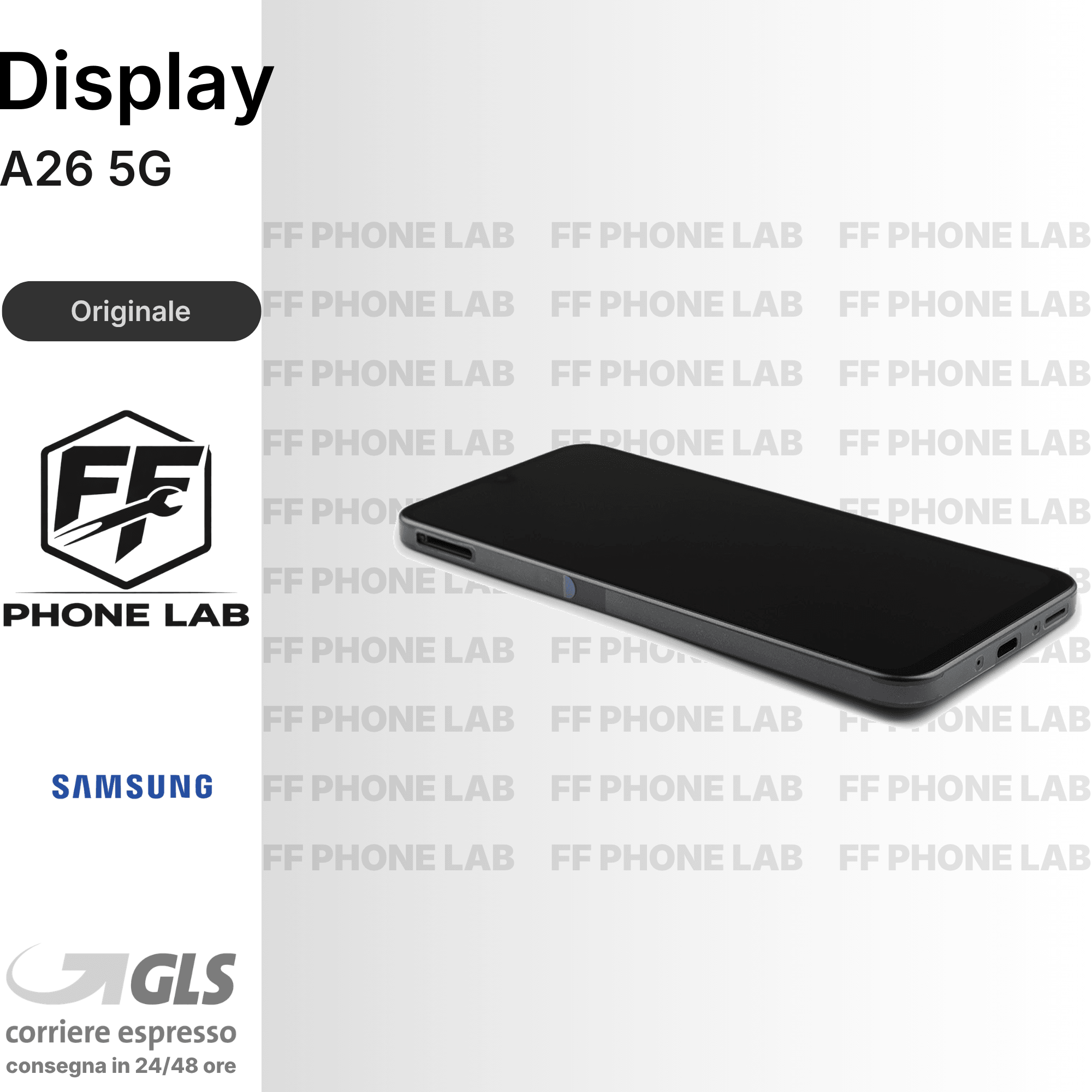 DISPLAY OLED SAMSUNG GALAXY A26 5G SM-A266B SCHERMO COMPLETO CON FRAME