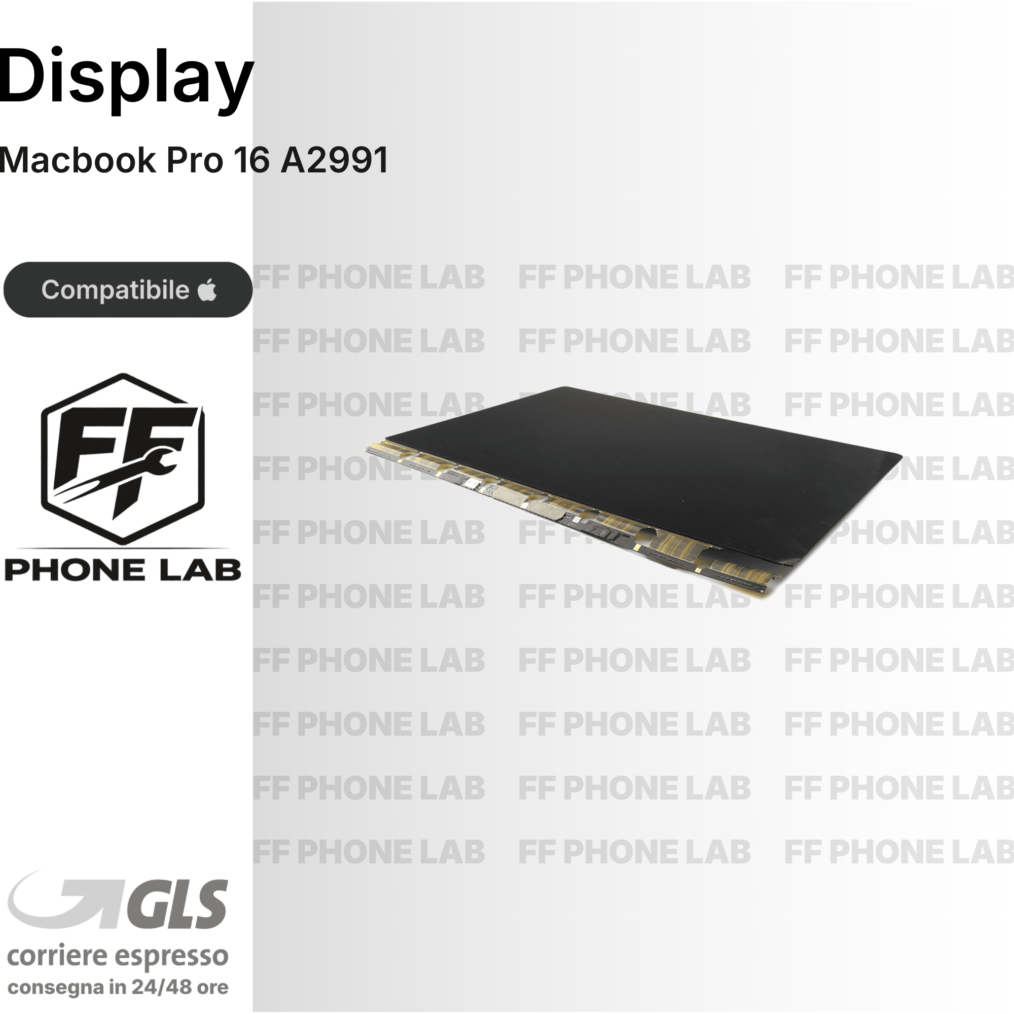 DISPLAY MACBOOK PRO 16 A2991 RICAMBIO SCHERMO LCD RETINA SCREEN PER RIPARAZIONE