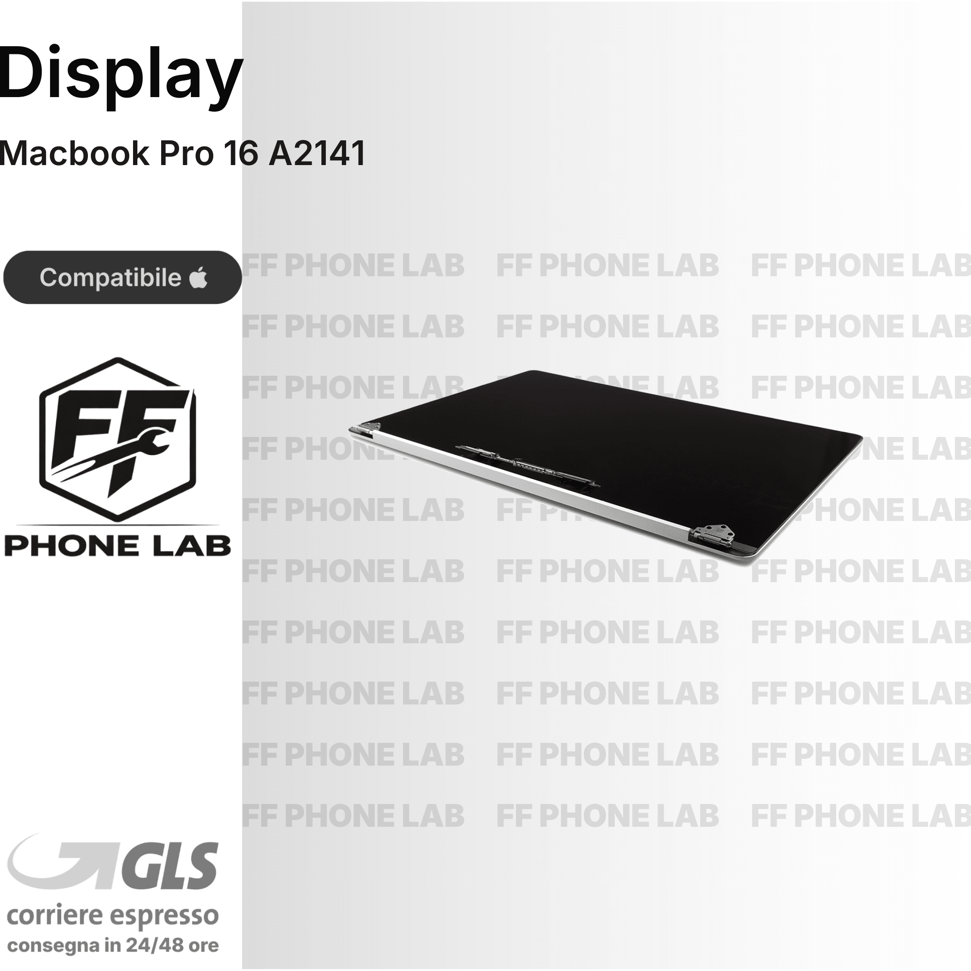 DISPLAY MACBOOK PRO 16 A2141 RICAMBIO SCHERMO LCD RETINA SCREEN PER RIPARAZIONE