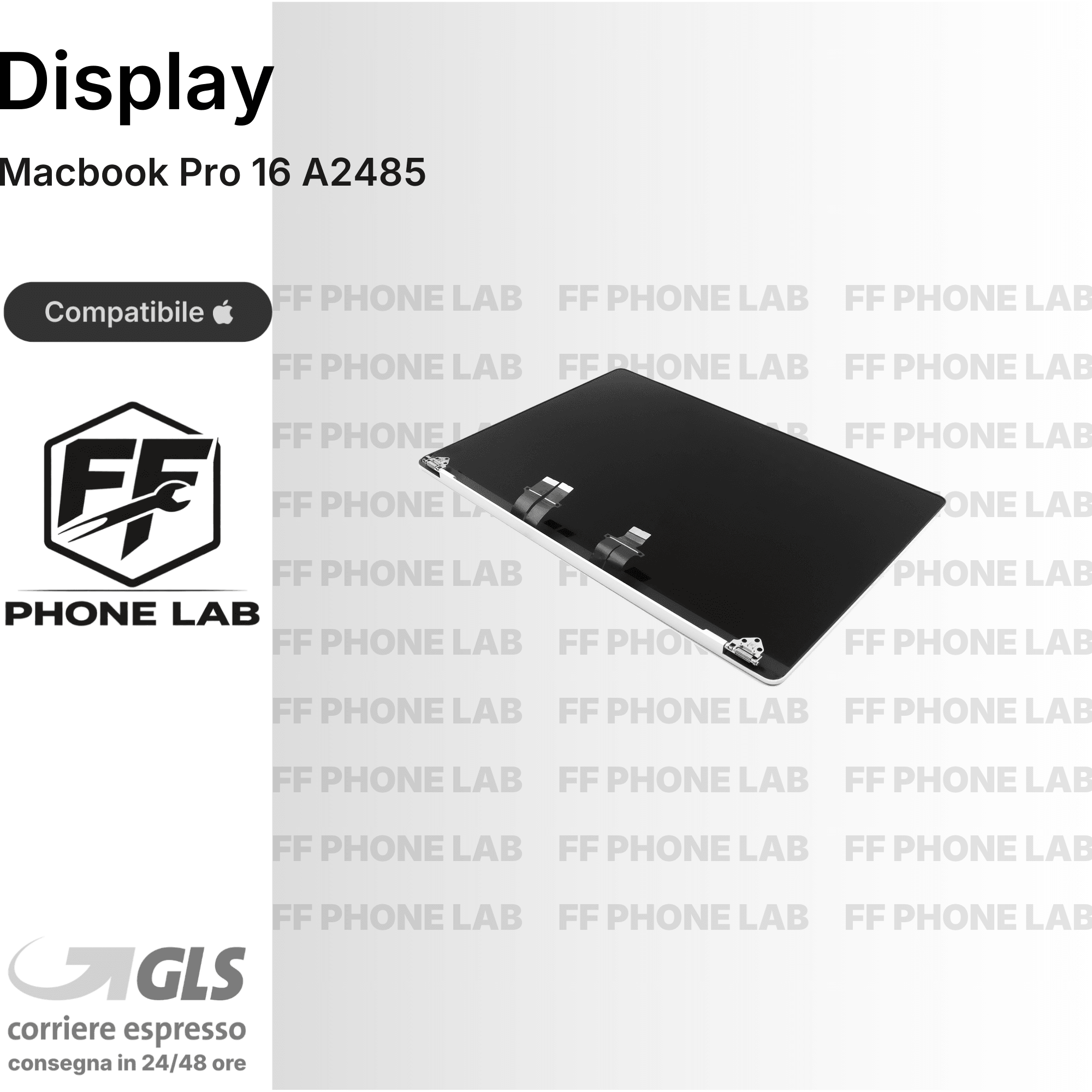 DISPLAY MACBOOK PRO 16 M1 A2485 RICAMBIO SCHERMO LCD RETINA SCREEN ALTA QUALITA