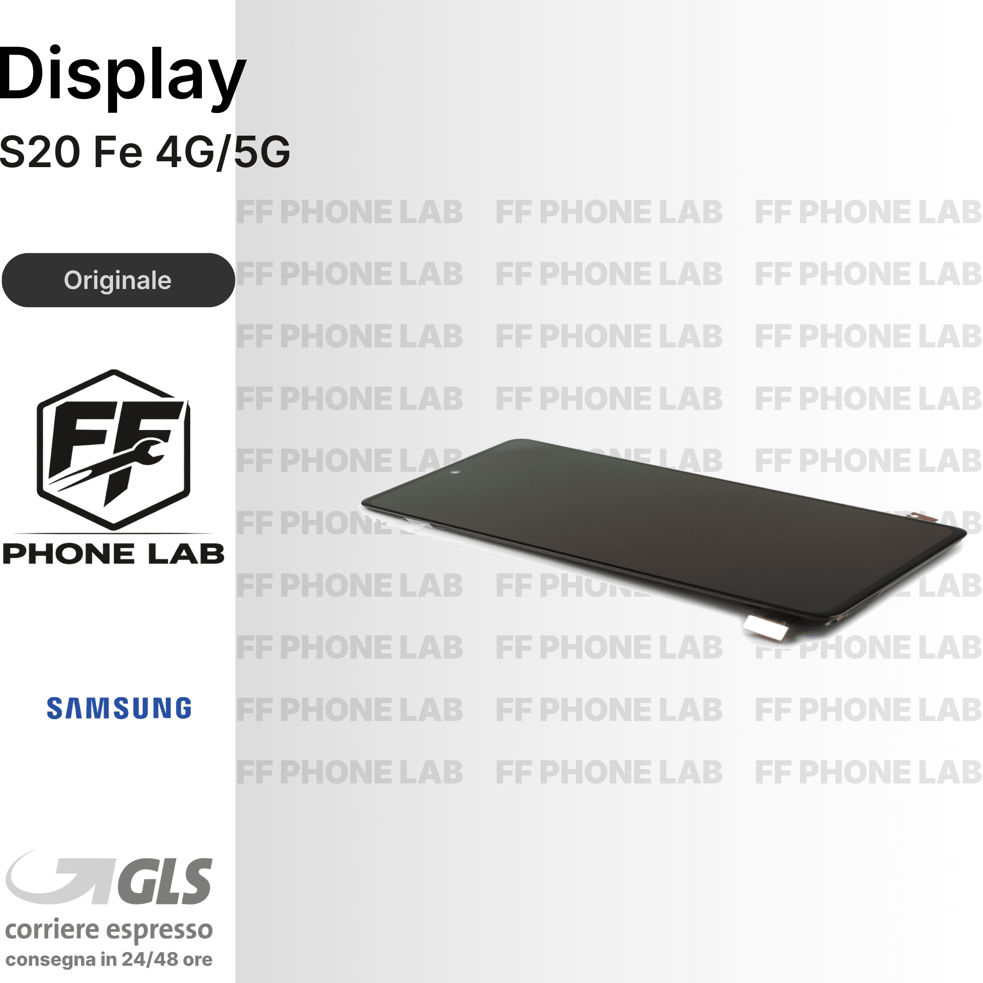 DISPLAY OLED SAMSUNG GALAXY S20 FE 4G/5G SCHERMO COMPLETO CON FRAME SERVICE PACK