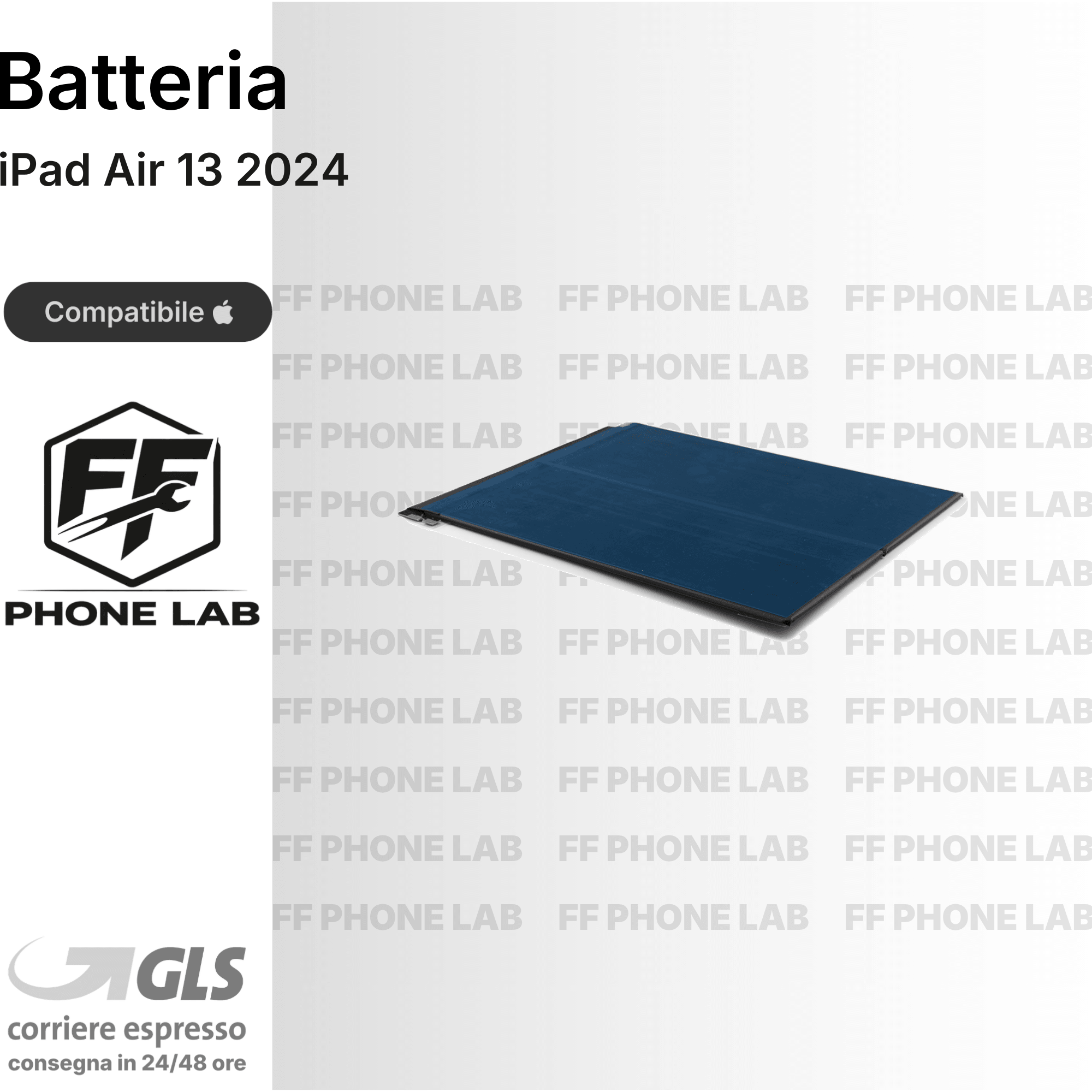 BATTERIA APPLE IPAD AIR 13 2024 RICAMBIO PILA ACCUMULATORE ALTA CAPACITA TESTATA