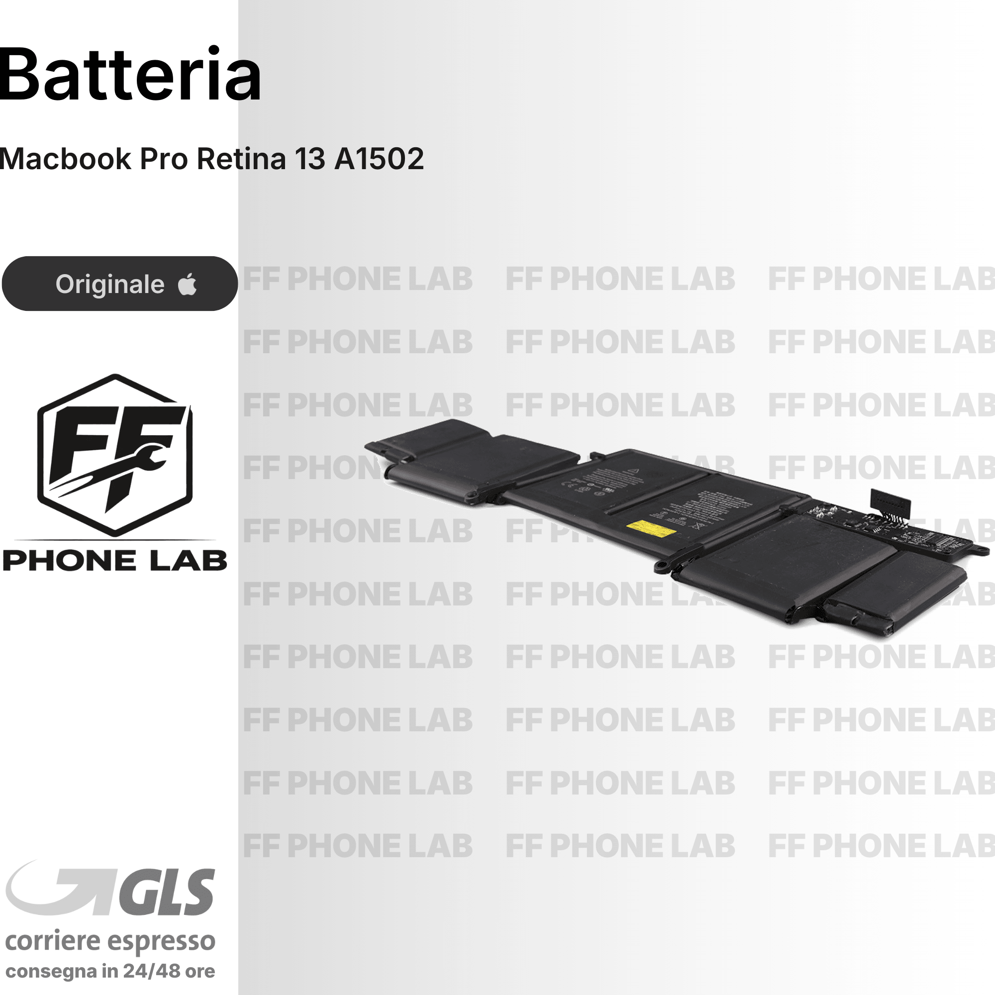 BATTERIA APPLE MACBOOK PRO RETINA 13 A1502