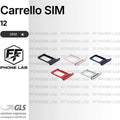 CARRELLO PORTA SIM CARD APPLE IPHONE 12 SLOT SCHEDA SIM NUOVO OEM