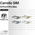 CARRELLO PORTA SIM CARD APPLE IPHONE 13 PRO/13 PRO MAX SLOT SCHEDA SIM NUOVO OEM