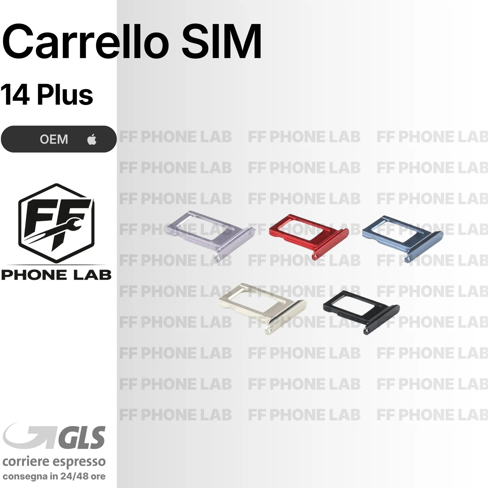 CARRELLO PORTA SIM CARD APPLE IPHONE 14 PLUS SLOT SCHEDA SIM NUOVO OEM