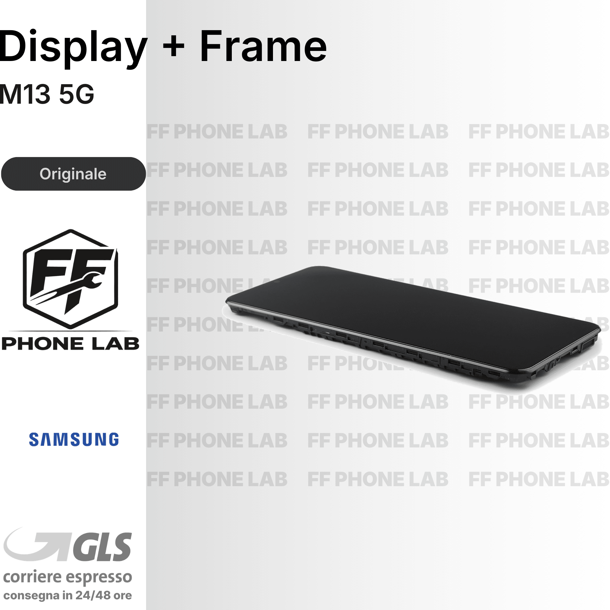 DISPLAY OLED SAMSUNG GALAXY M13 5G SCHERMO COMPLETO CON FRAME SERVICE PACK