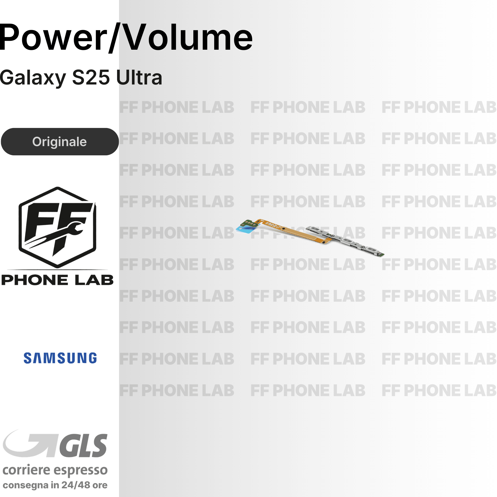 FLAT TASTI ACCENSIONE E VOLUME SAMSUNG GALAXY S25 ULTRA RICAMBIO