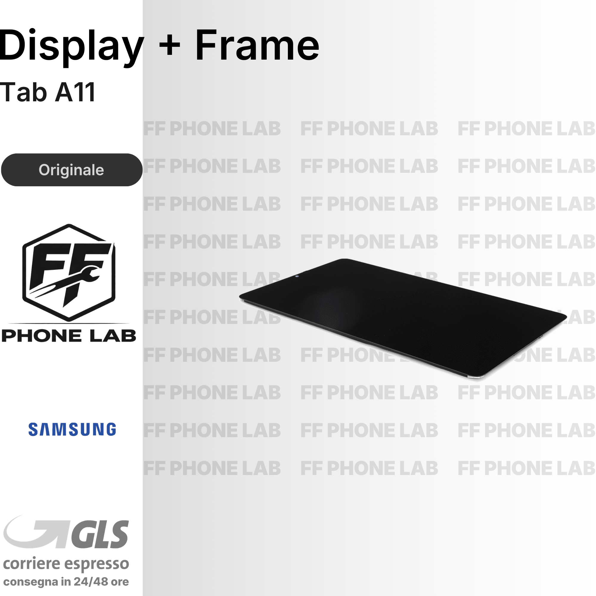 DISPLAY OLED SAMSUNG GALAXY TAB A11 SCHERMO COMPLETO CON FRAME SERVICE PACK