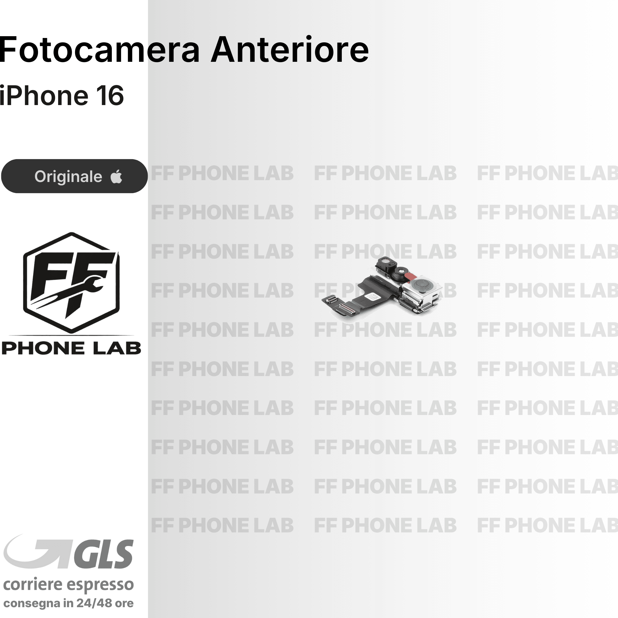 FOTOCAMERA ANTERIORE APPLE IPHONE 16 PULLED SENZA FACE ID RICAMBIO