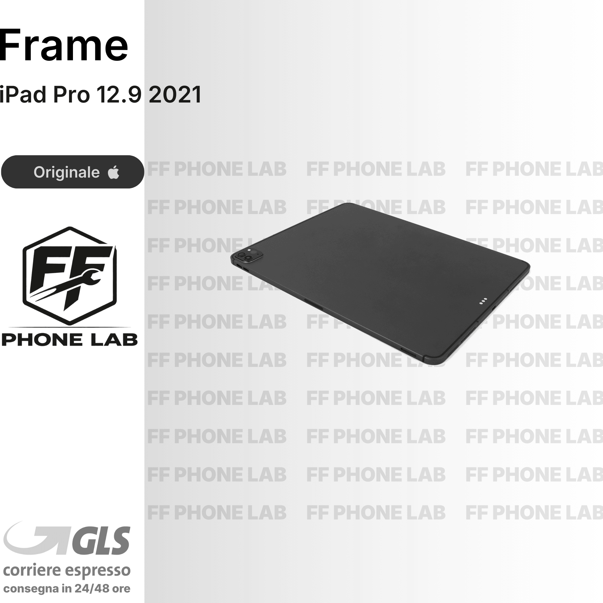SCOCCA POSTERIORE APPLE IPAD PRO 12.9 RICAMBIO COPRIBATTERIA RETRO ORIGINALE