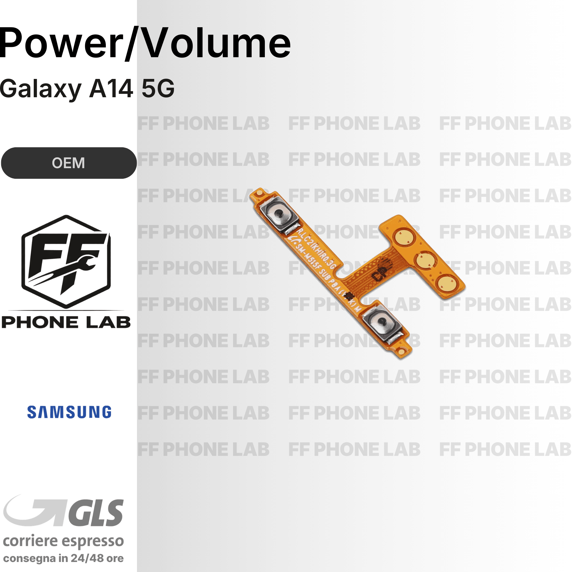 FLAT TASTO VOLUME SAMSUNG GALAXY A14 VOLUME FLEX RICAMBIO