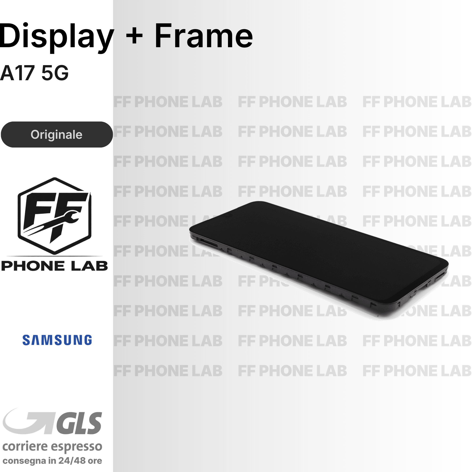 DISPLAY OLED SAMSUNG GALAXY A17 5G SM-A176B SCHERMO COMPLETO CON FRAME