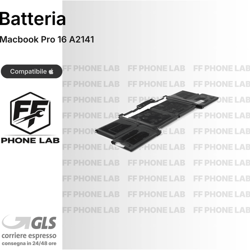 BATTERIA MACBOOK PRO 16 A2141 RICAMBIO PILA ACCUMULATORE ALTA CAPACITA TESTATA