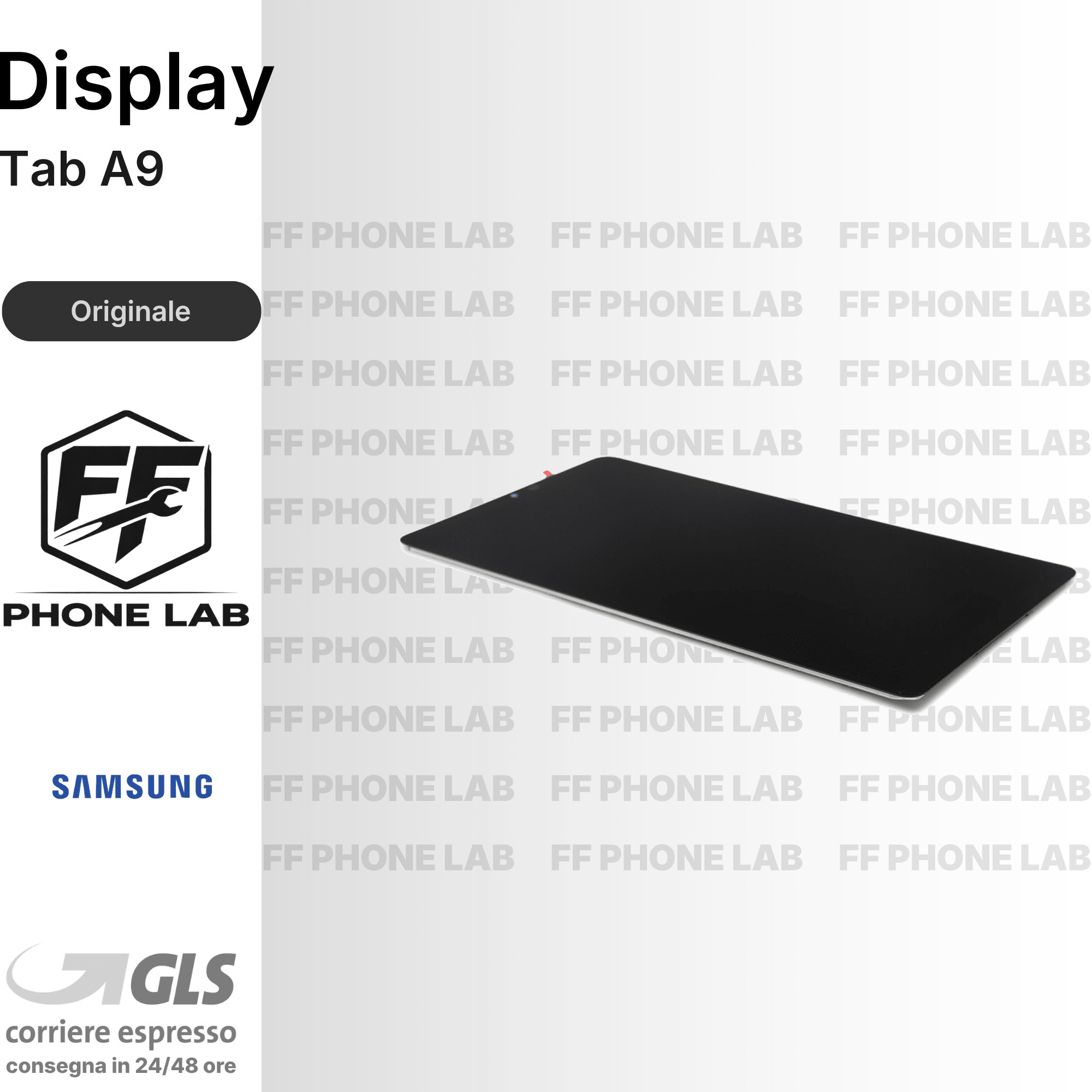 DISPLAY OLED SAMSUNG GALAXY TAB A9 SCHERMO COMPLETO CON FRAME SERVICE PACK