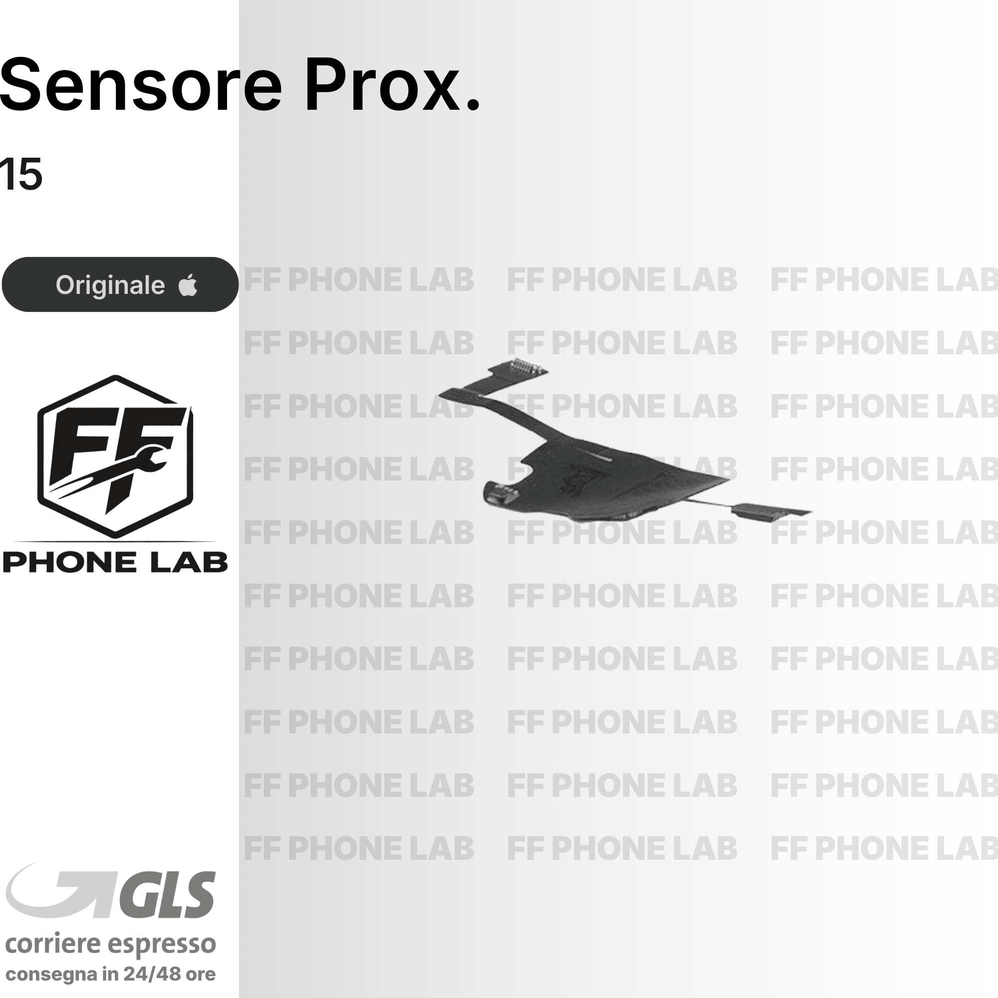 SENSORE DI PROSSIMITÀ LUCE IPHONE 15 APPLE FLEX ORIGINALE PULLED