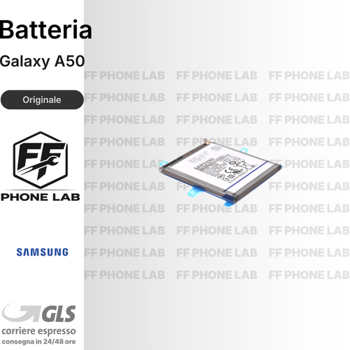 BATTERIA SAMSUNG GALAXY A50 SERVICE PACK GH82-19269A ORIGINALE NUOVA + BIADESIVO
